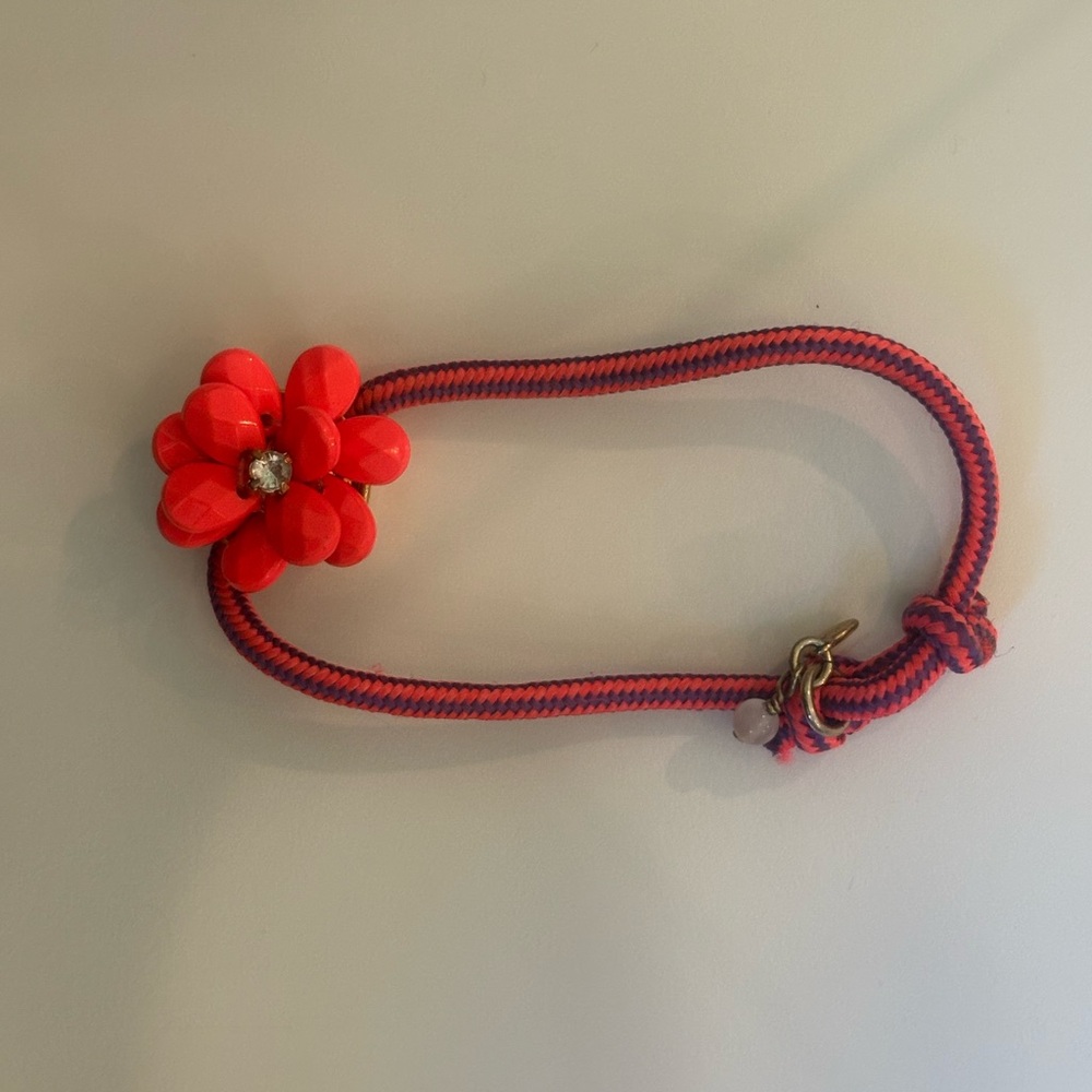 Crewcuts orange and purple Flower Bracelet